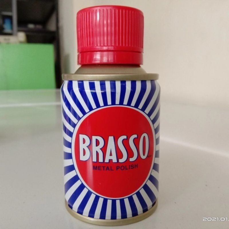 Brasso pembersuh logam, pengkilap logam brasso, brasso 100ml