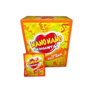 

Nano Nano kulit jeruk 2,5 gr - Pak isi 30 Sachet
