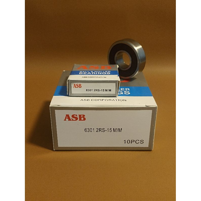 Bearing Laker ASB 6301 2RS 15mm Original Laker ASB 6301 2RS 15 M/M (10 PCS/1 Kotak)