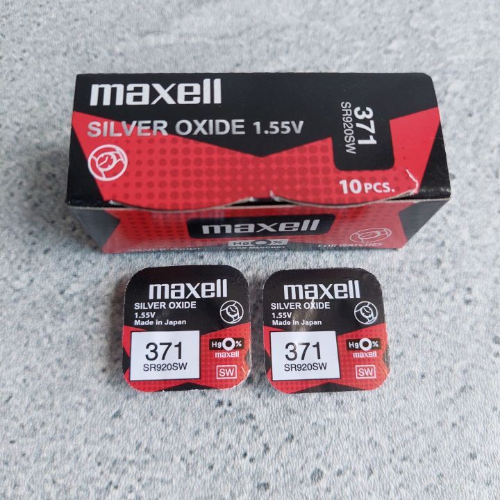 Baterai Maxell SR920SW / 371 / SR 920 SW PB Original Baterai Kancing Batre Battery Micro Jam Tangan