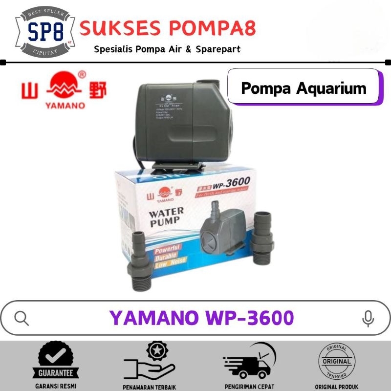 Mesin Pompa Air Aquarium Celup YAMANO WP-3600 / Pompa Aquarium
