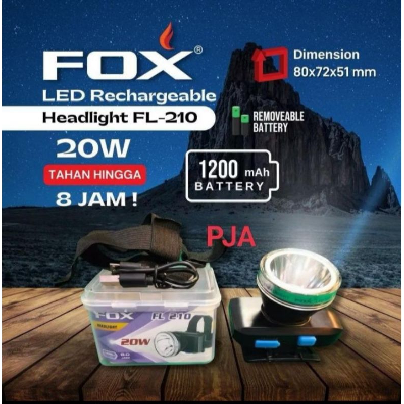 Senter Kepala cas FOX FL 210