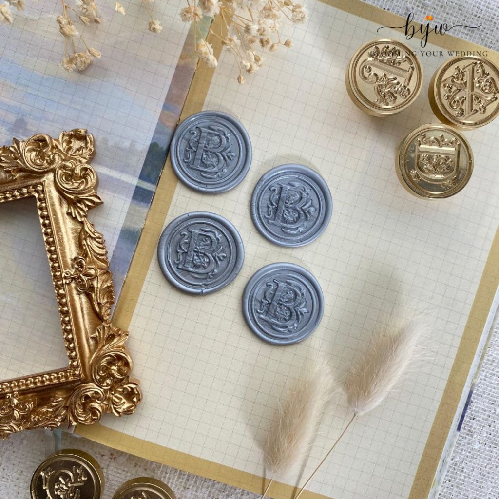 

Huruf B - Seal Wax Gold/Segel Lilin/Segel Amplop Seal Wax The Wedding Instan Stamp