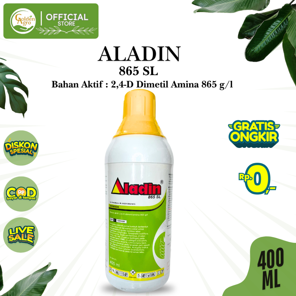 HERBISIDA ALADIN 865 SL 400ML ML SETARA LINDOMIN CBA6