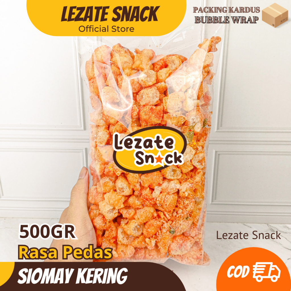 

Siomay Kering Pedas Daun Jeruk 500gr Murah Renyah Enak/ Somay Mini Kering Seblak Siomay Kering Daun Jeruk Cuanki Batagor Kering LEZATE
