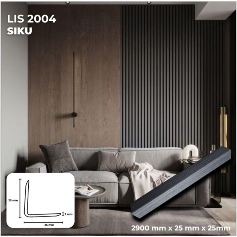 Siku L Wpc Wall Panel / List Sudut Siku L Wpc