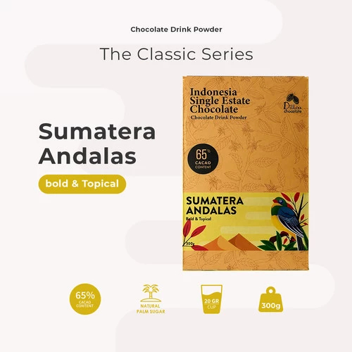

Dillco Single-Estate Chocolate SUMATERA ANDALAS Classic Series 300gr
