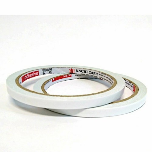 

DOUBLE TAPE NACHI 6 MM / Isolasi Selotip 2 Sisi / Double Side tape NACHI 6mm (1/4 Inch x 10 Yard)