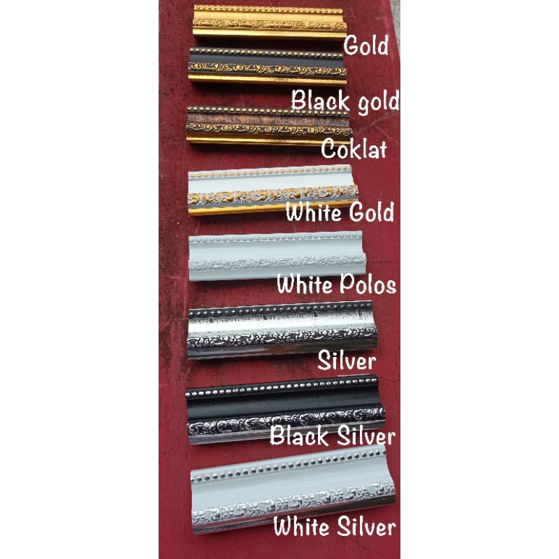 Batangan PIGURA type A 41 lebar 4CM ukir/PIGURA LONJORAN//HARGA ECER//50 cm