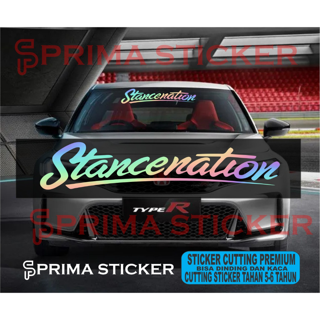 promo stiker kaca depan mobil all tipe tulisan stancenation stiker terbaru keren kaca depan mobil
