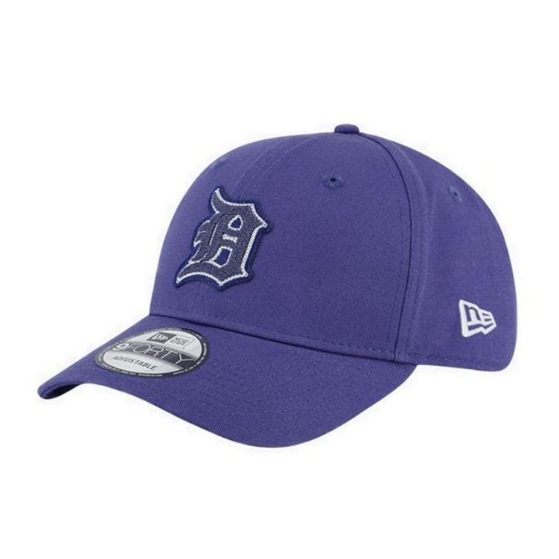 Topi New Era Cap Detroit Tigers Chain Stitching Ink Purple 9Forty Adjustable Original