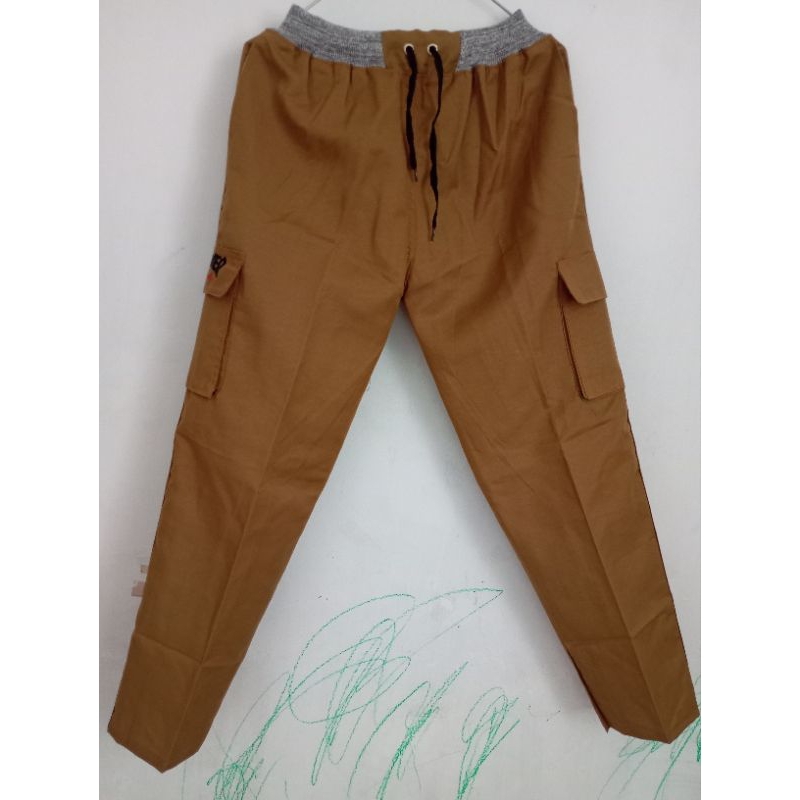 Celana kargo anak remaja laki-laki