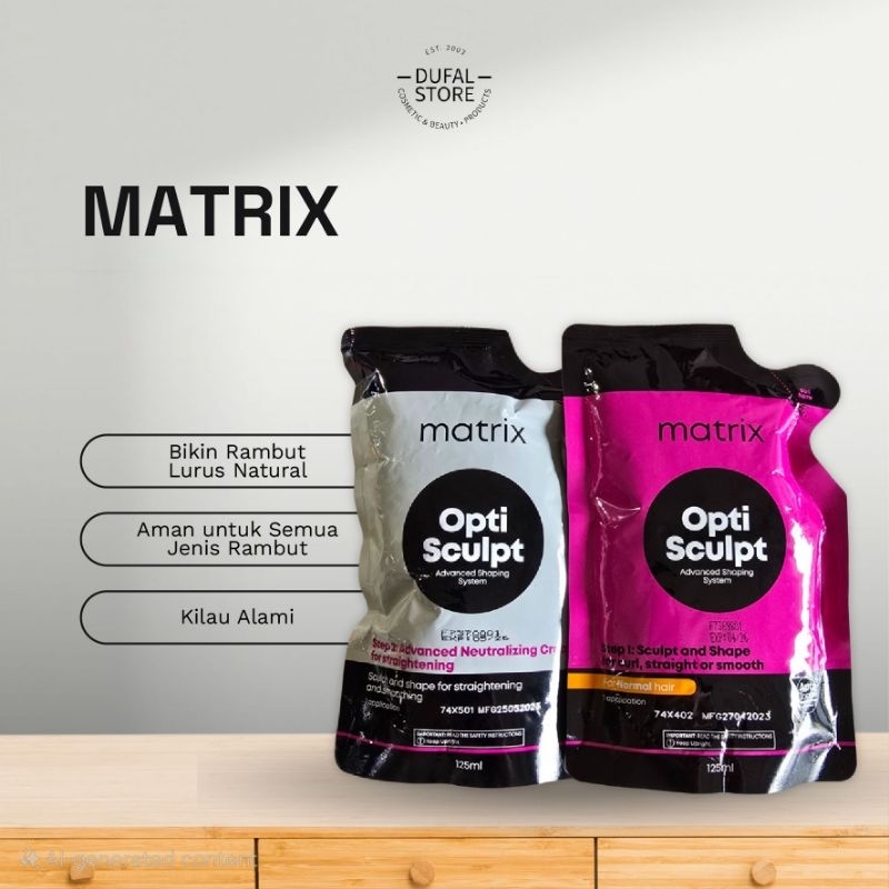 Matrix Opti Straight - Matrix Opti Sculpt [STEP 1] 500ml Krim Pelurusan Rambut