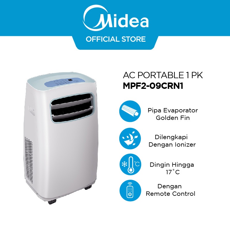 Midea MPF09CRN AC Portable 1 PK - Pengatur Suhu Rumah Tangga