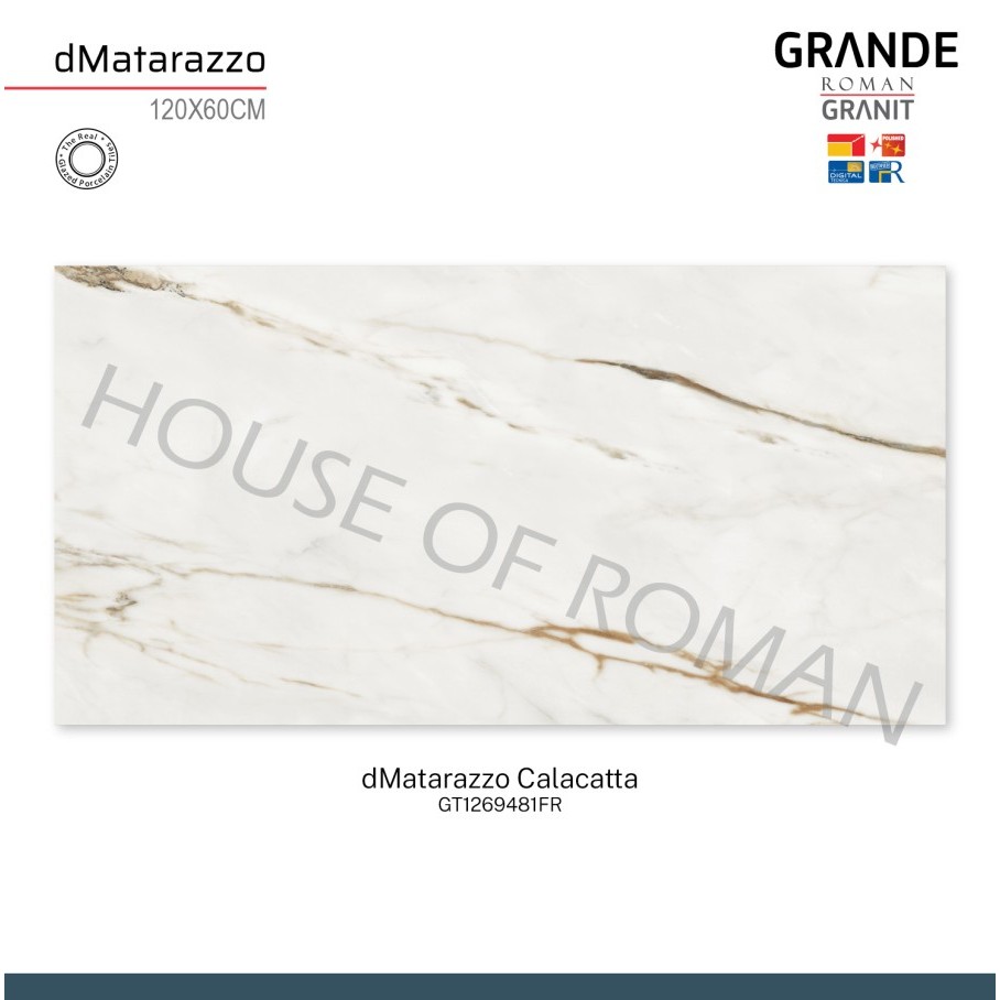 ROMAN GRANIT GRANDE dMatarazzo Calacatta 120x60 GT1269481FR ROMAN GRANIT