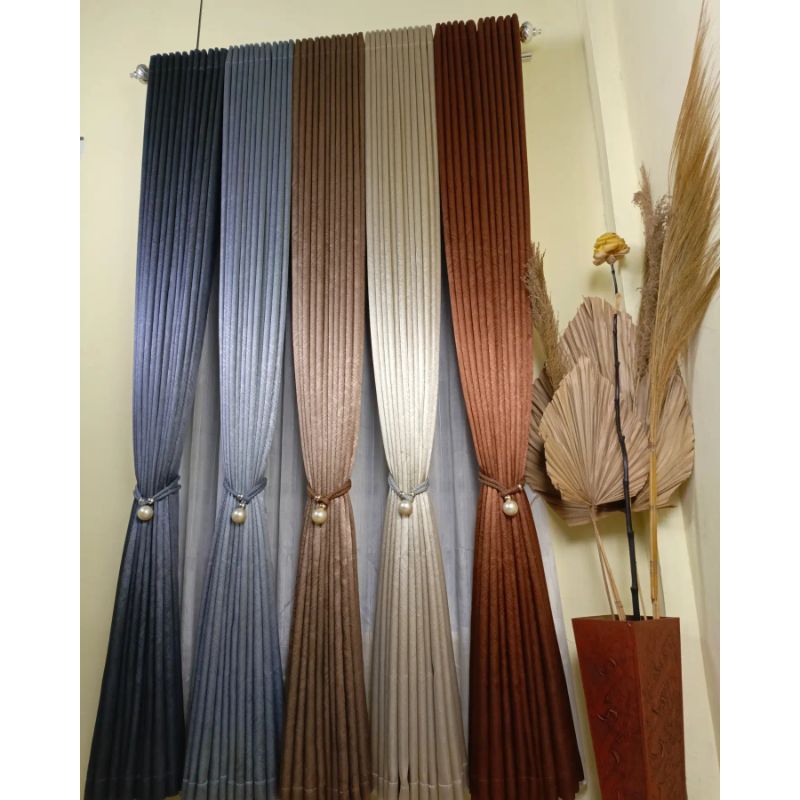 Hordeng blackout motif abstrak mewah