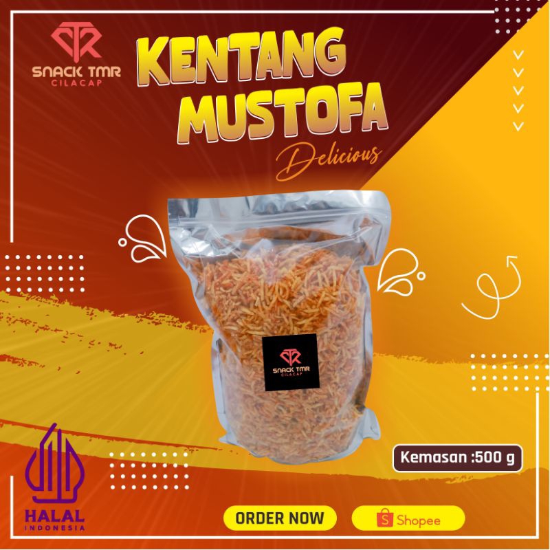 

TERMURAH KENTANG GORENG MUSTOFA 500 GRAM PEDAS MANIS GARING KRIUK TANPA BAHAN PENGAWET
