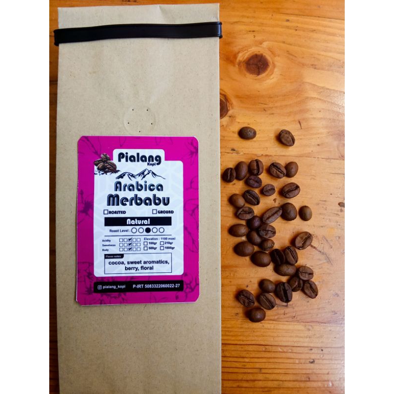

Kopi Arabika Merbabu proses Natural, Grade 1