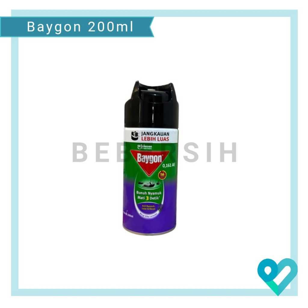 Baygon Aerosol 200ml/ Baygon Semprot Nyamuk Kecoa 200ml