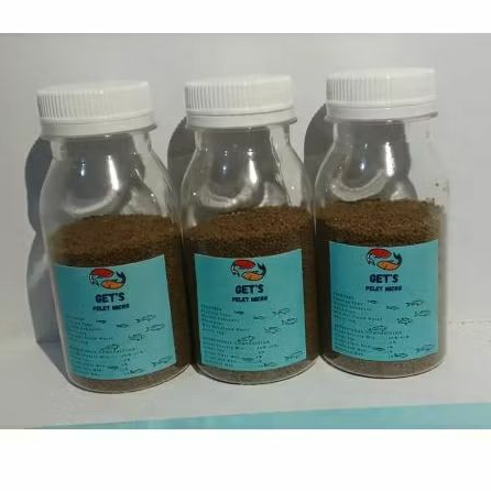 PELET MICRO GETS makanan ikan kecil pelet micro gets pelet kecil