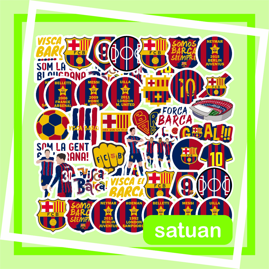 

(1 pc) Stiker Bacelona | sticker barca cules sbi supporter fcb blaugrana waterproof anti tahan air