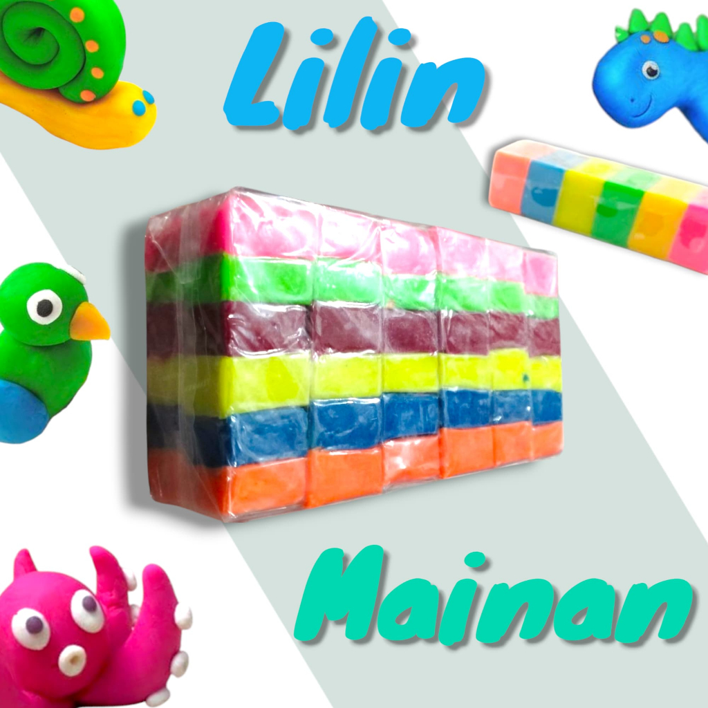 Lilin Mainan Edukasi Anak Warna Warni Kecil Plastisin 1 Pack
