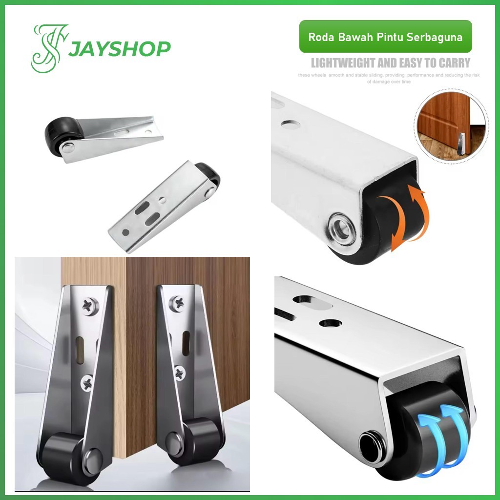 Roda Bawah Pintu Sliding Roda Penopang Penahan Bawah Pintu Geser Universal