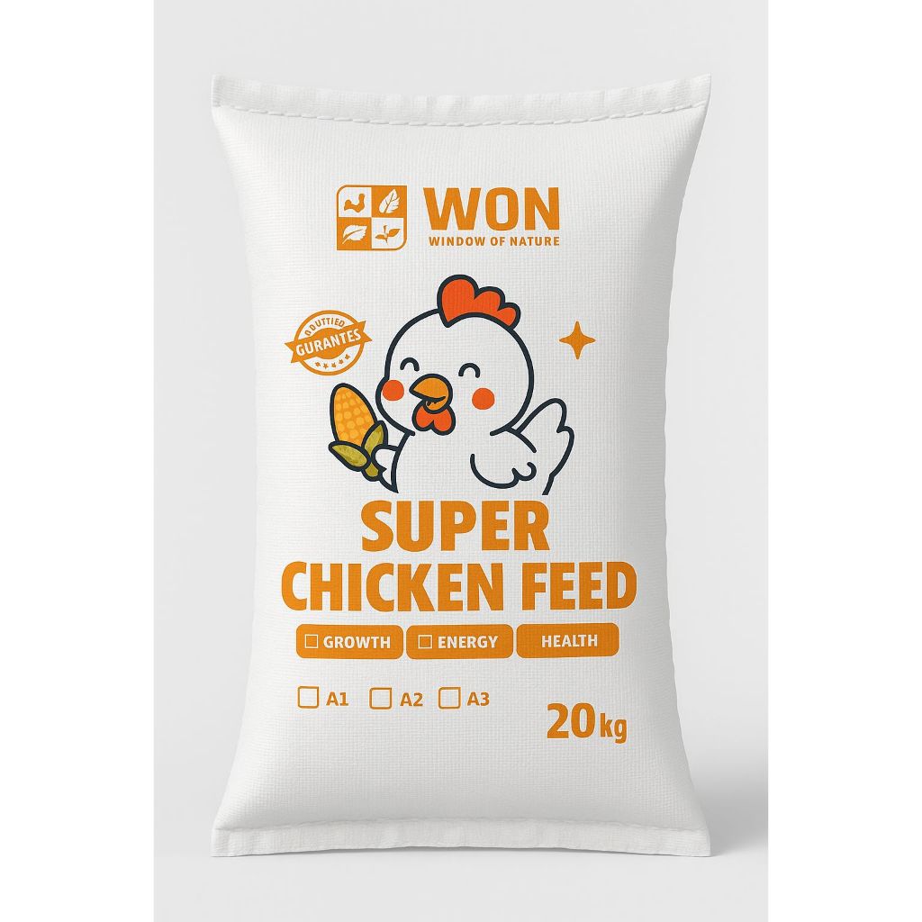 Pakan Ayam Petelur Omega Merk WON 20kg Makanan Ayam/Pelet Ayam Petelur Omega