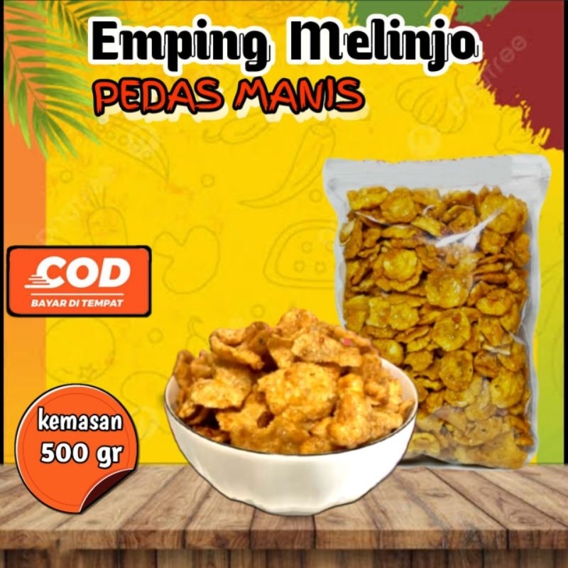 250 gr Emping melinjo pedas manis khas kebumen