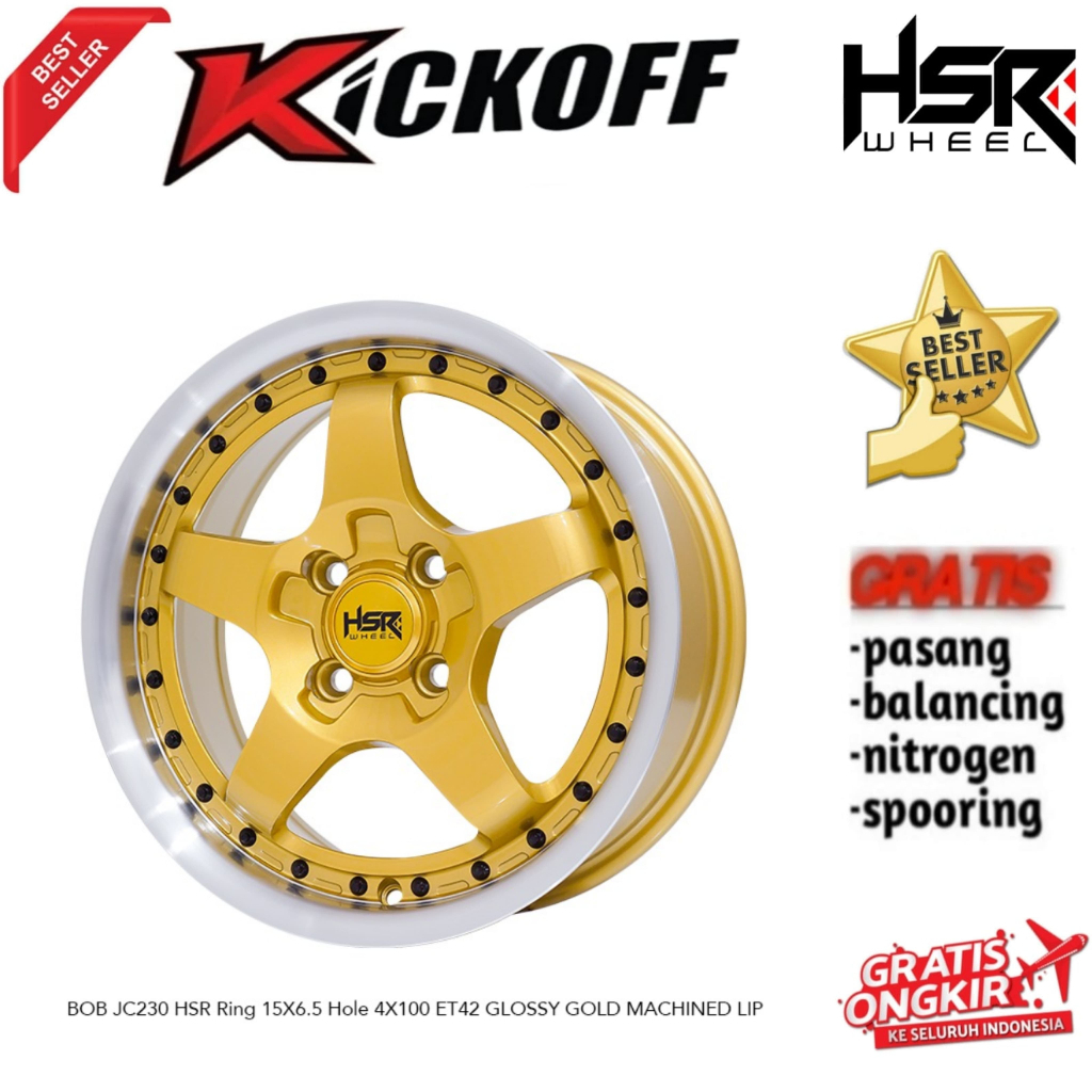VELG BINTANG HSR BOB TERBARU RING 15 BISA BUAT YARIS SOLUNA SIRION SIGRA DLL