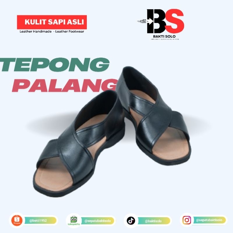 BAKTI SOLO - SEPATU SANDAL KULIT PUTRA (TEPONG PALANG) MURAH & BERKUALITAS