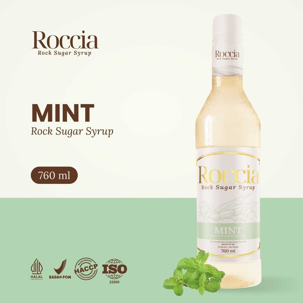

Roccia Rock Sugar Syrup Mint - Syrup Gula Batu Rasa Mint 760ml