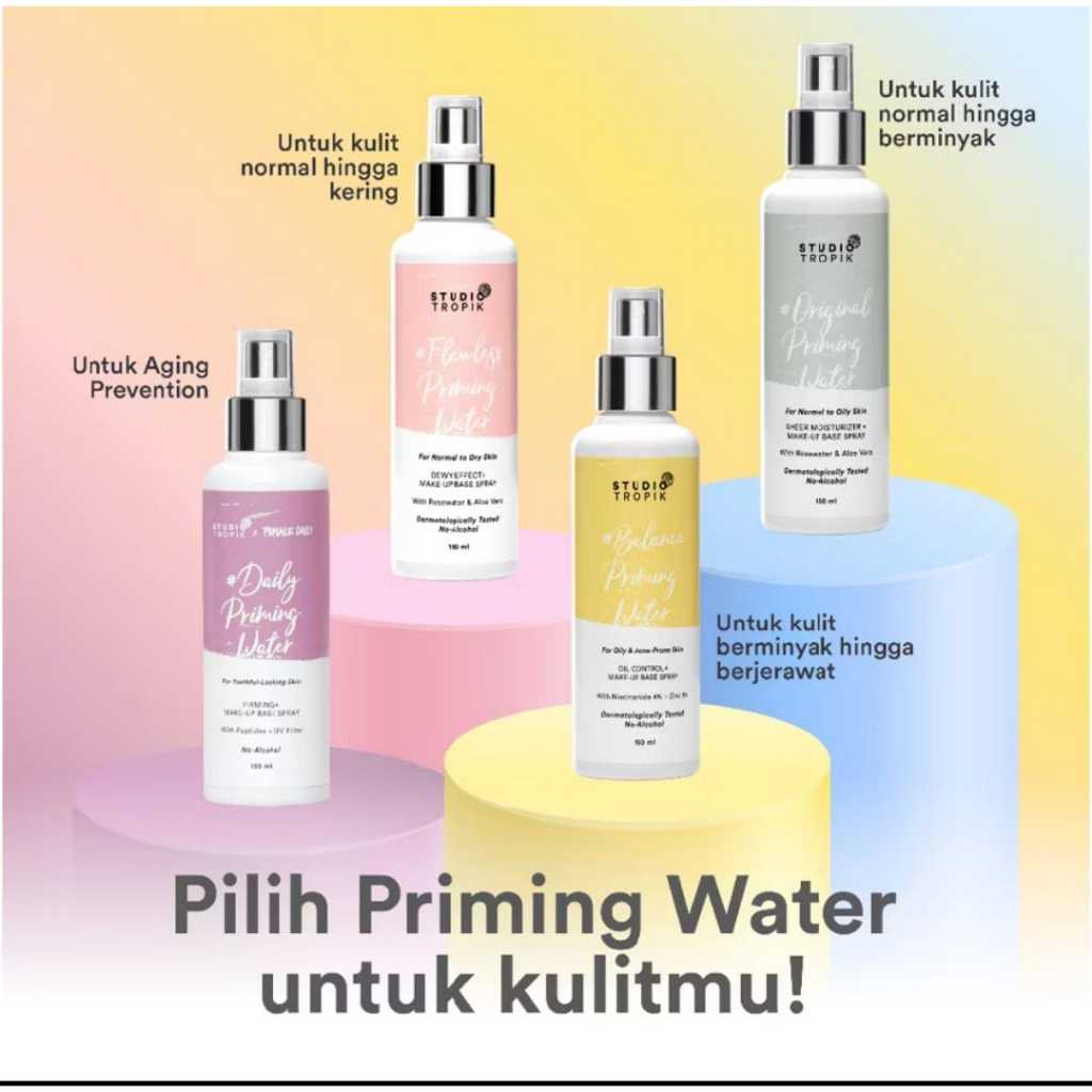 Studio Tropik Original Priming Water Studio Tropik Flawless Priming Water Studio Tropik Balance Prim