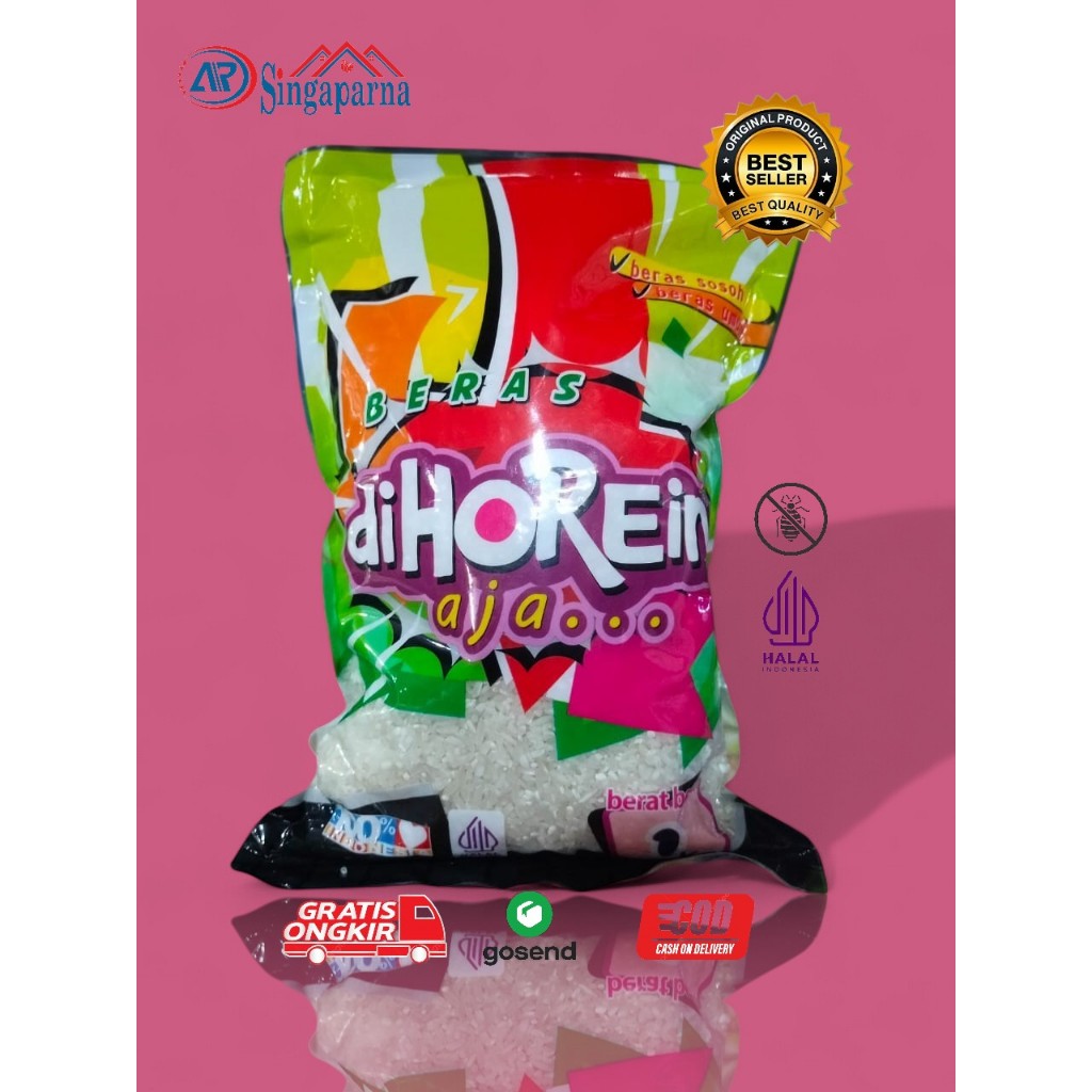 

BERAS DIHOREIN AJA KEMASAN 1Kg & 5Kg PUTIH PULEN PREMIUM