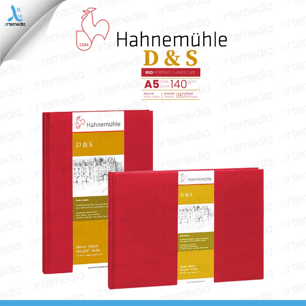 

Hahnemuhle D&S A5 Hard Cover Stitch Bound Sketchbook