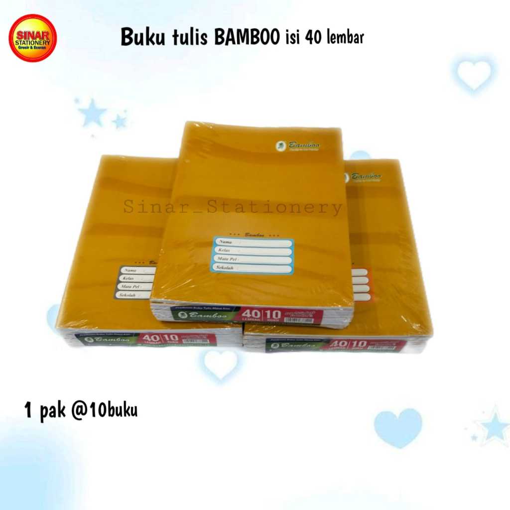 

Buku tulis BAMBOO craft isi 40 lembar