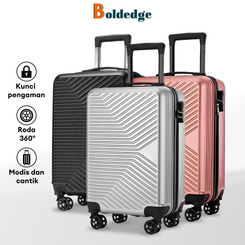 BoldEdge Koper 24 inch 20 inch Travel Koper Kabin Hardcase Ringan ABS Bagasi Koper Murah Waterproof