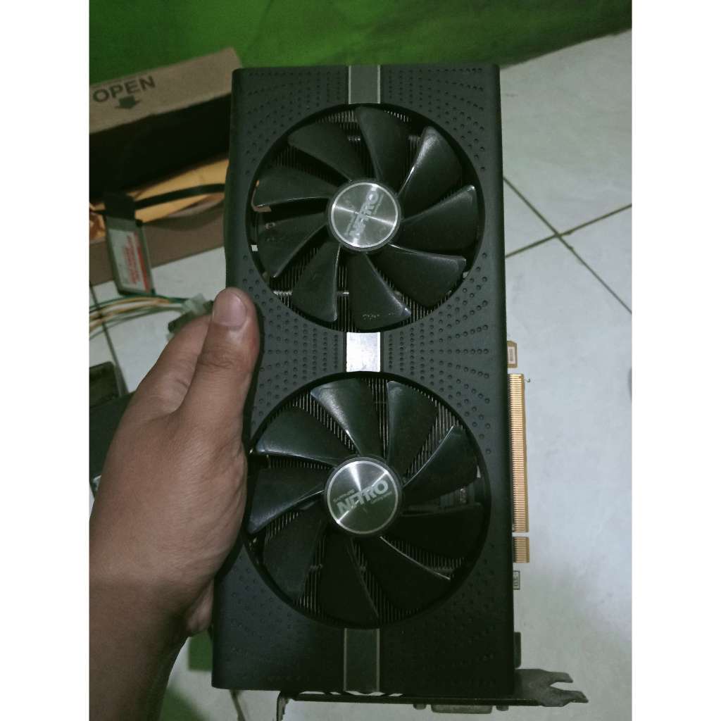 VGA AMD SAPPHIRE NITRO+ RX580 0C 4GB BEKAS