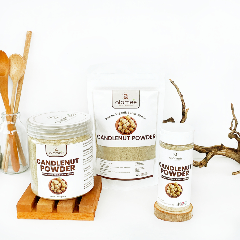 

ALAMEE Kemiri Bubuk Candlenut Powder Bumbu Dapur Organik Masak Murni Asli Tanpa Campuran
