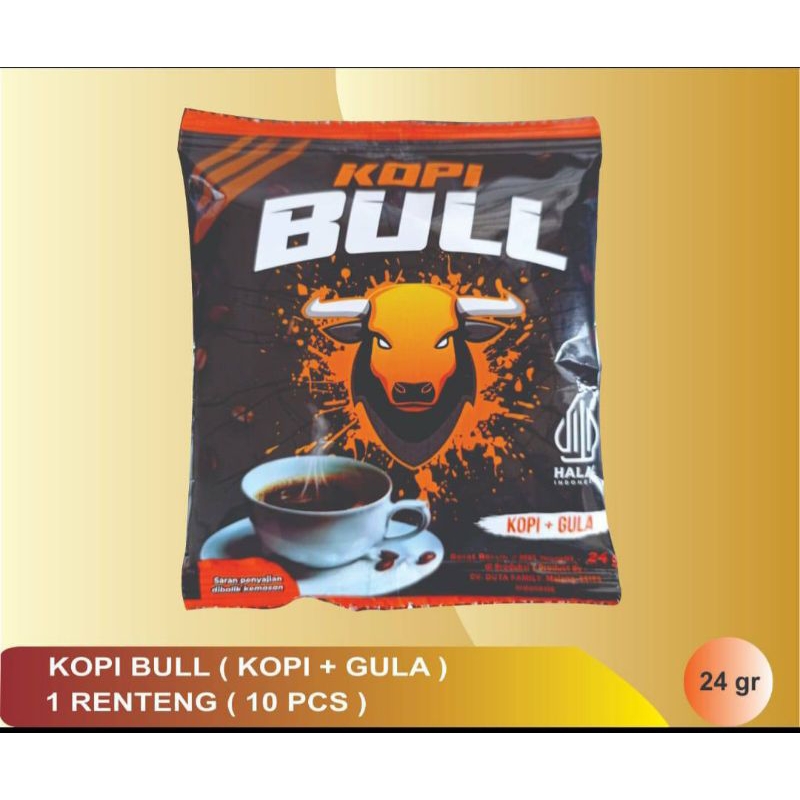 

kopi sachet bull/kopi+gula 24gr/kopi rentengan termurah
