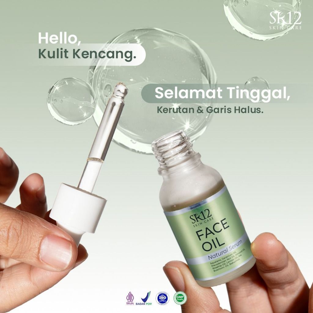 Serum Face Oil SR 12 – Minyak Serum Wajah untuk Kulit Glowing dan Sehat