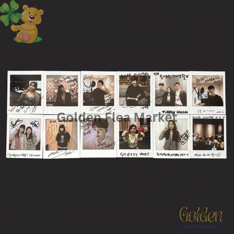 [SHARING] Official Signed Polaroid of ‘Hospital Playlist’ OST Album (Joy, Kyuhyun, Wheein, Mido Fala