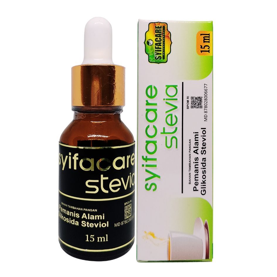 

Stevia | Stefia | Stevia Syifacare | Stevia Cair | Stevia Tetes | Liquid Stevia | Stevia Liquid | Daun Stevia | Gula Stevia 15 ml Pemanis Alami Pengganti Gula 0 Kalori | Zero Calorie | 0 Gula | Zero Sugar | Pure Natural Sweetener Diabetes & Diet Friendly