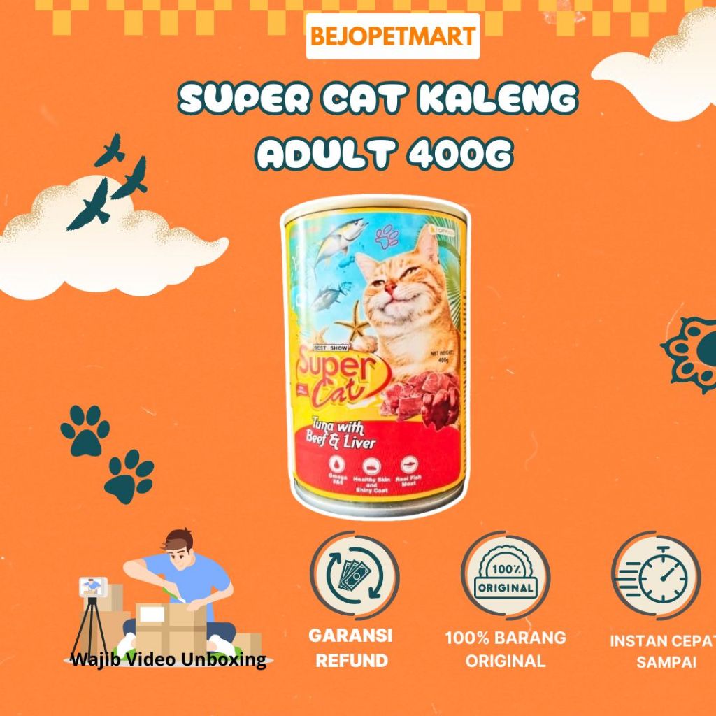 SUPERCAT SUPER CAT KALENG ADULT  400g