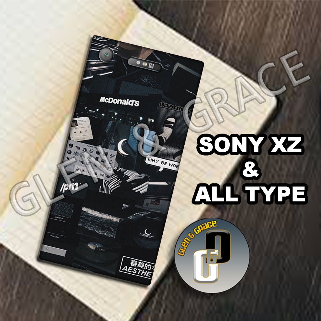 G30 - Case SONY XPERIA XZ / XZ1 / XZ2 / XZ3 - Bahan karet lentur - Motif AESTHETIC - Softcase SONY X