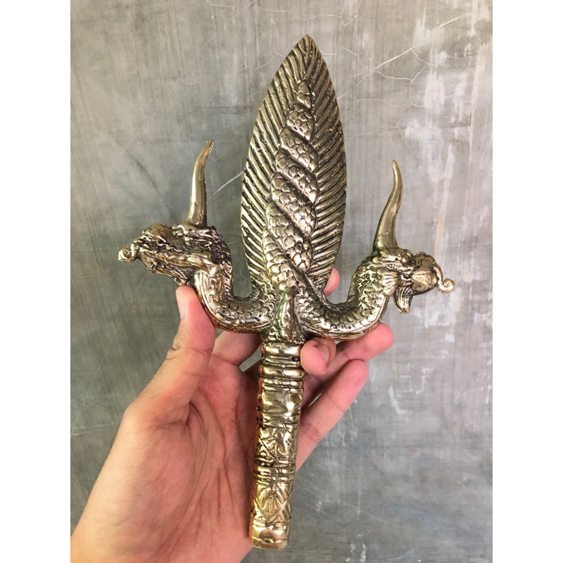Souvenir bethok Kuningan naga kembar antik