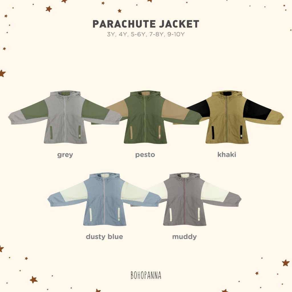 Bohopanna Parachute Jacket - Jaket Anak Usia 3y-10y