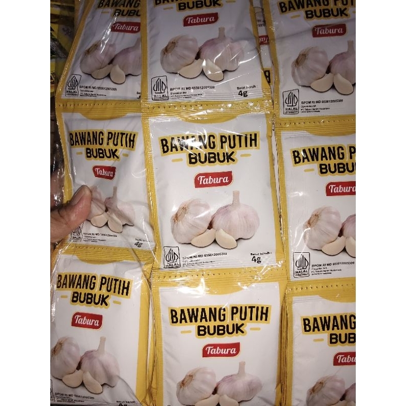 

TABURA BAWANG PUTIH BUBUK 4 gr