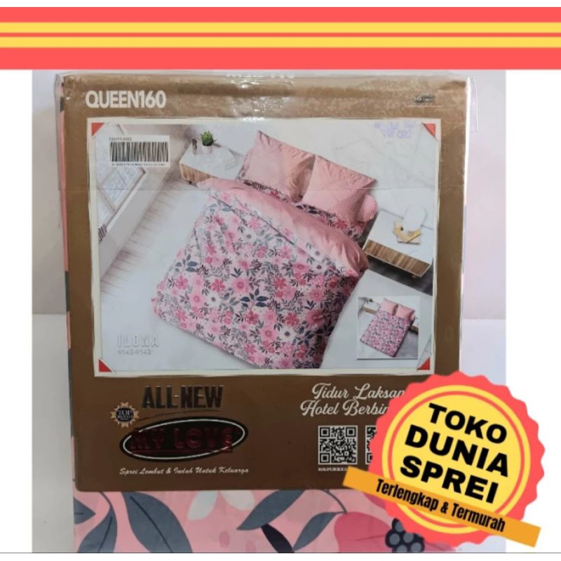 Sprei My love 160x200 motif Ilona