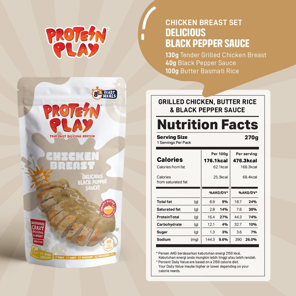 

Protein Play Chicken Black Pepper Set